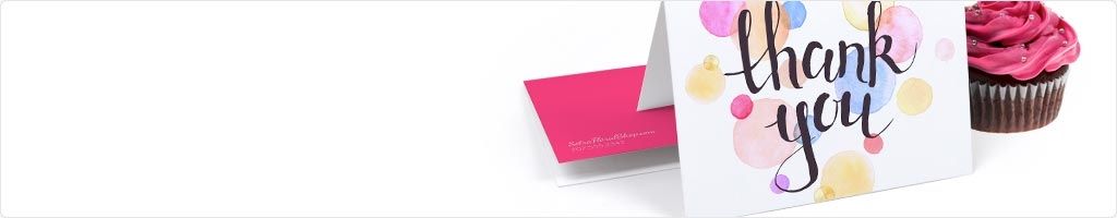 Folded Thank You Card Printing