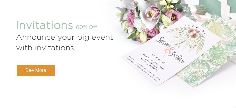 Invitation Cards 60% Off
