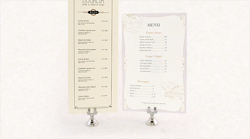 Premium Menus 