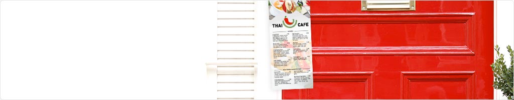 10% Off Restaurant & Food Door Hanger Printing
