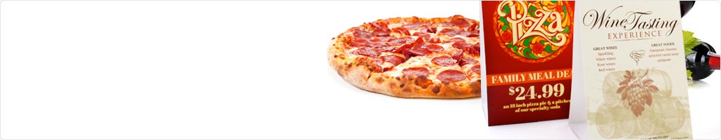 Restaurant & Food Table Tent Printing