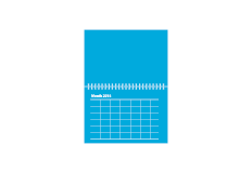 PDF 6" x 6" Wire-O With Holiday 12 Months Modern Grid 2024 Calendars Print Layout Templates