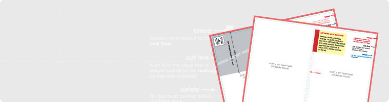 PsPrint Ultra Postcards Layout Guidelines Templates