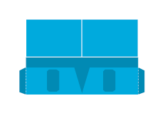 PSD 9" x 12" 2 Business Card Slots Vertical Pocket Folders Print Layout Templates