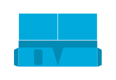 PSD 9" x 12" Left Business Card Slot Vertical Pocket Folders Print Layout Templates