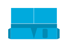 PSD 9" x 12" Right Business Card Slot Vertical Pocket Folders Print Layout Templates