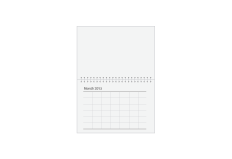 PDF 6" x 6" Wire-O With Holiday 18 Months Traditional Grid 2023 Calendars Print Layout Templates