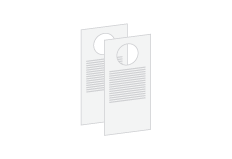 PDF 4.125" x 11" Door Hangers Print Layout Templates