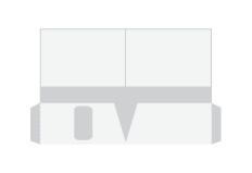 PSD 9" x 12" Left Business Card Slot Vertical Pocket Folders Print Layout Templates