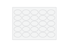 PSD 3" x 5.5" (10 per sheet) Oval Sheet Stickers Print Layout Templates