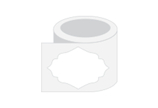 PSD Wavyedge Roll Stickers Print Layout Templates