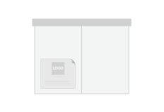 PDF 5" x 2" Window Clings Print Layout Templates