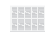 AI 4.5" x 3" (10 per sheet) Rectangle Bottle Labels Print Layout Templates