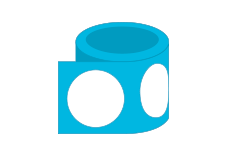 InDesign Circle Roll Stickers Print Layout Templates