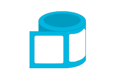 AI Square Roll Stickers Print Layout Templates