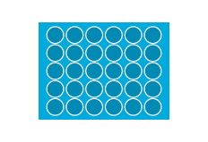 PDF 3.25" x 3.25" (15 per sheet) Circle Sheet Stickers Print Layout Templates