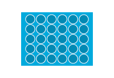PDF 2" x 2" (40 per sheet) Circle Sheet Stickers Print Layout Templates