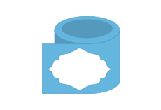 InDesign Wavyedge Roll Stickers Print Layout Templates