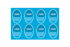 AI 3" x 5.5" (10 per sheet) Oval Bottle Labels Print Layout Templates